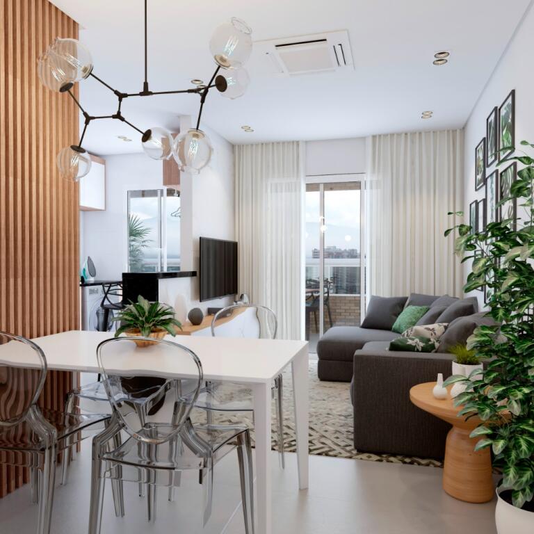 Apartamento com 1 quarto e 48 m² em Boqueirão, Praia Grande